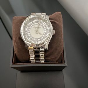 Michael Kors Ladies Diamond face with diamonds on band watch